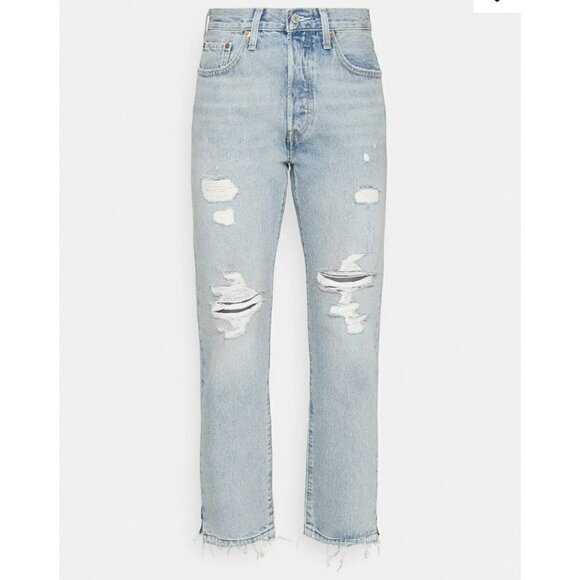 Levis Premium 501 boot cut jeans Original High-rise button fly 28 X 30 - Picture 5 of 14